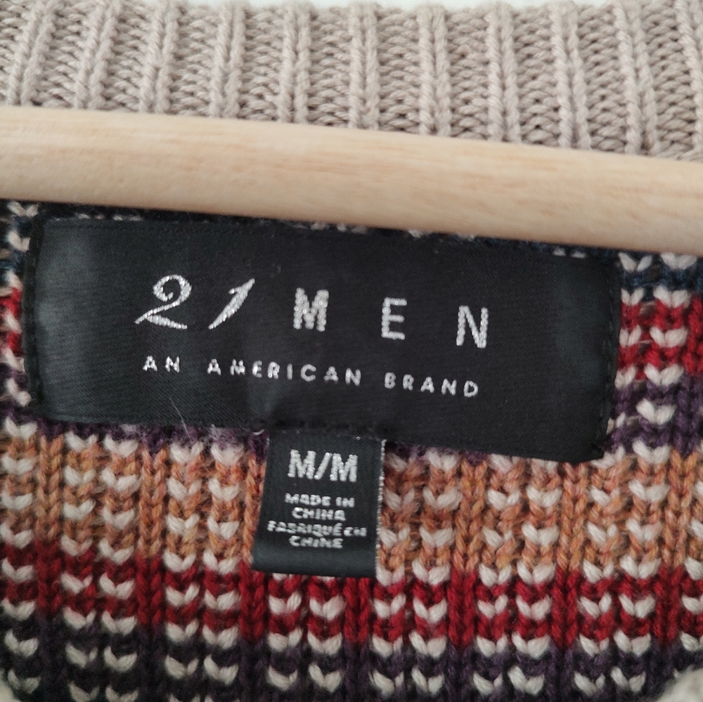 Multicolor V-Neck Sweater - Picture 6 of 11